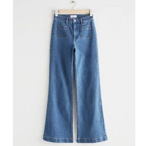 & Other Stories High Waist Flared Jeans